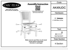 Teak Wood Orleans Side Chair