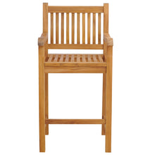 10% OFF OPEN BOX SPECIAL – Set of 8 Teak Wood Elzas Barstools with Arms (New & Unused)