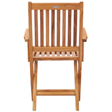 Teak Wood Santa Barbara Folding Arm Chair (set of 2)
