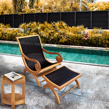 Kenya Indoor/Outdoor Teak Wood Lazy Chair Including Footstool
