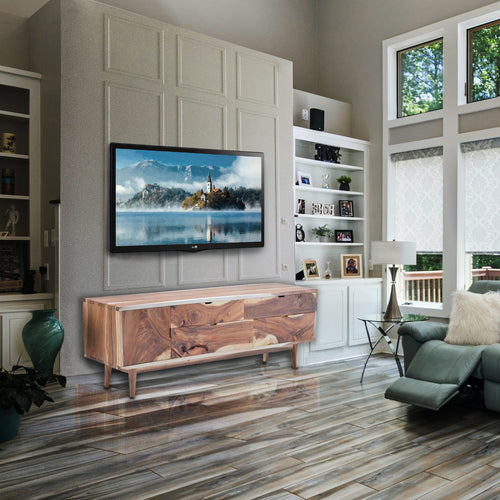 Condesa Suar Live Edge Media Center, Dresser, Chest with 1 door/4 drawers