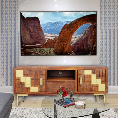 Montevideo Recycled Mango Wood Media Center