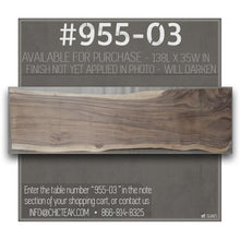 Suar Live Edge Unique Slab Dining Table / Conference Table - 138" Long (choice of table tops)