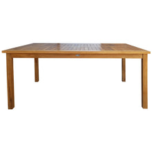 Teak Wood Bermuda Rectangular Patio Bistro Table, Dining Height (55", 63" and 71" sizes)