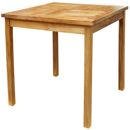 Teak Wood Havana Outdoor Bar Table, 27 Inch - Chic Teak