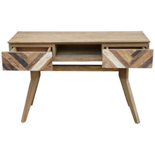 Recycled Teak Wood Brux Art Deco Console Table / TV Stand - Chic Teak