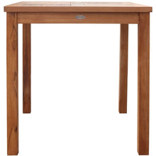 Teak Wood Florence Outdoor Patio Bistro Table, 35 Inch - Chic Teak