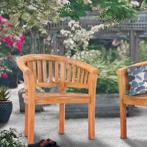 Teak Wood Peanut Chair