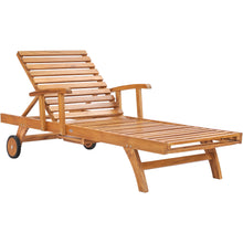 Teak Wood Bahama Pool and Patio Lounger