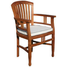 11 Piece Teak Wood Orleans Table/Chair Set With Cushions - Chic Teak