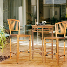 Teak Wood Orleans Bar Stool