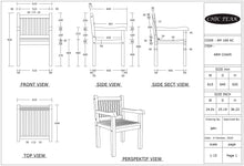 Teak Wood Elzas Arm Chair