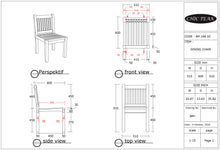 Teak Wood Elzas Side Chair