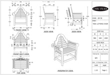 Teak Wood Lutyens Chair