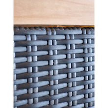 Teak Wood Paris Patio Lounge and Dining Chair, Black
