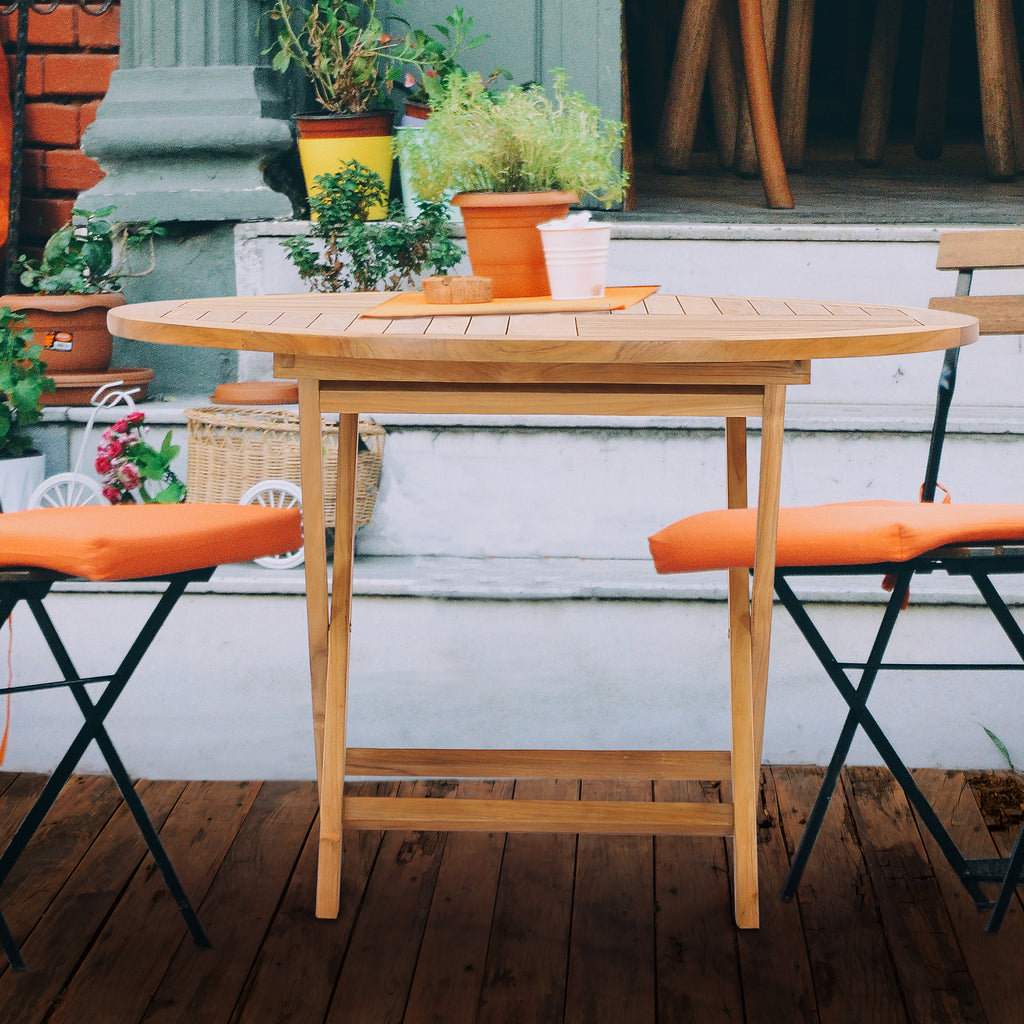Teak Wood Java Folding Table, 47 inch by Chic Teak only $685.21