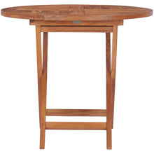 Teak Wood California Folding Table, 36 inch