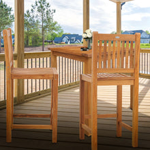 Teak Wood Elzas Barstool without Arms