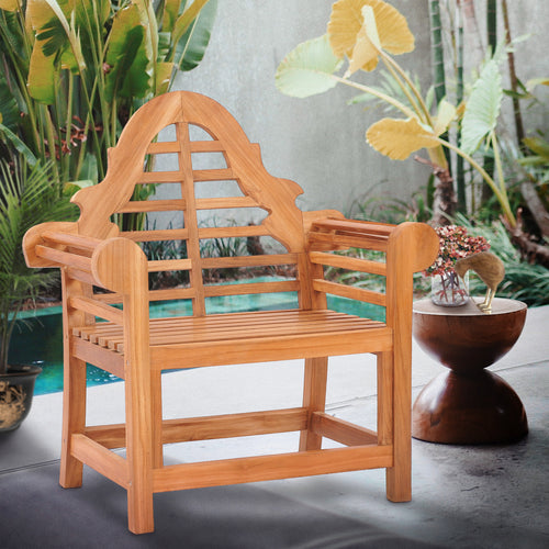 Teak Wood Lutyens Chair