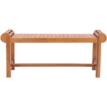 Teak Wood Lutyens Backless Bench