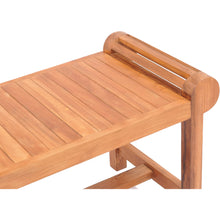 Teak Wood Lutyens Backless Bench