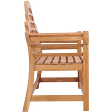 Teak Wood Lutyens Triple Bench