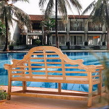 Teak Wood Lutyens Triple Bench