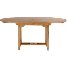 7 Piece Teak Wood Santa Barbara Patio Dining Set with Round to Oval Extension Table, 2 Arm Chairs and 4 Side Chairs with Cushions - Chic Teak