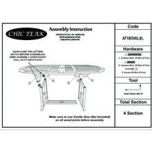 Teak Wood Orleans Oval Double Extension Table - Chic Teak