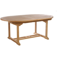 9 Piece Teak Wood Castle Patio Dining Set with Oval Extension Table, 6 Side Chairs and 2 Arm Chairs