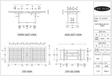 Teak Wood Kasandra Rectangular Extension Dining Table