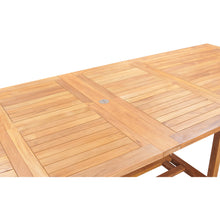 Teak Wood Italy Rectangular Double Extension Table
