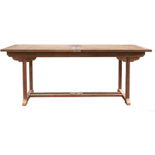 Teak Wood Italy Rectangular Double Extension Table