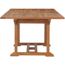 Teak Wood Kasandra Rectangular Extension Dining Table