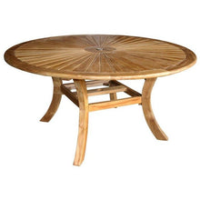 7 Piece Armless Teak Wood Sun Dining Table/Chair Set With Cushions - Chic Teak