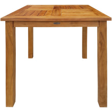 Teak Wood Seville Outdoor Patio Counter Height Bistro Table - 27 inch - Chic Teak