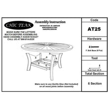 Teak Wood Sun Dining Table, 47 Inch