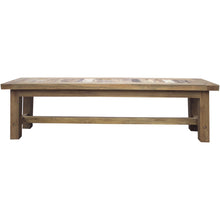 Recycled Teak Wood Tuscany Backless Bench, 63 Inch - Chic Teak