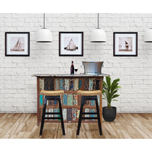 Marina Del Rey Recycled Teak Wood Boat Bar (Available in Left or Right) - Chic Teak