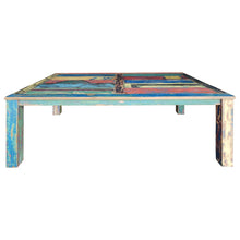 Marina del Rey Rectangular Dining Table Made From Recycled Teak Wood Boats, 71 X 43 Inches