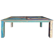 Marina del Rey Rectangular Dining Table Made From Recycled Teak Wood Boats, 71 X 43 Inches