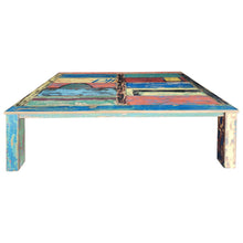 Marina del Rey Rectangular Dining Table Made From Recycled Teak Wood Boats, 71 X 43 Inches