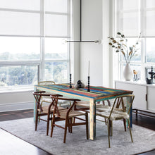 Marina del Rey Rectangular Dining Table Made From Recycled Teak Wood Boats, 71 X 43 Inches