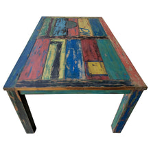 Marina del Rey Rectangular Dining Table Made From Recycled Teak Wood Boats, 71 X 43 Inches