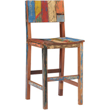Marina Del Rey Barstool Chair made from Recycled Teak Wood Boats