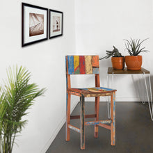 Marina Del Rey Barstool Chair made from Recycled Teak Wood Boats
