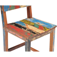 Marina Del Rey Barstool Chair made from Recycled Teak Wood Boats