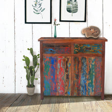 Marina del Rey Chest with 2 Doors & 2 Drawers made from Recycled Teak Wood Boats