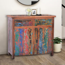 Marina del Rey Chest with 2 Doors & 2 Drawers made from Recycled Teak Wood Boats