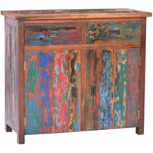 Marina del Rey Chest with 2 Doors & 2 Drawers made from Recycled Teak Wood Boats